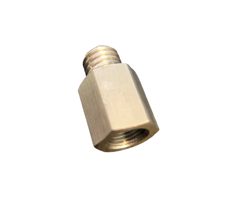 Draadadapter G1/8 bi x M10x1,5 bui - L=24 mm - RVS316 SW14