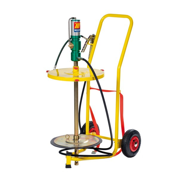 MecLube pneumatic barrel pump 60:1, 50-60kg, without plate, mobile