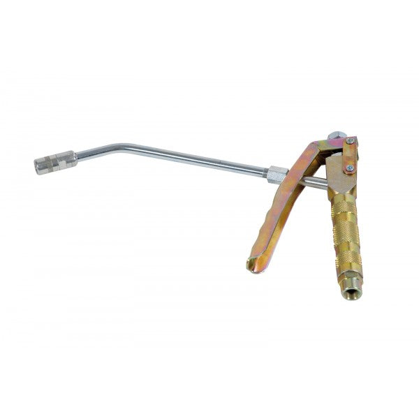 MecLube high pressure grease gun, curved pipe, nozzle