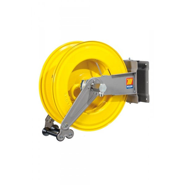 MecLube open HD hose reel without hose 1/2 hinged