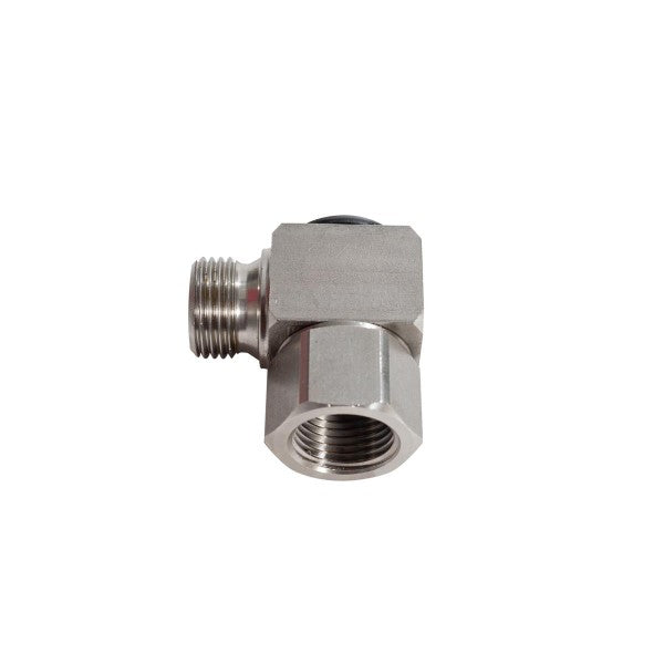 MecLube stainless steel HD swivel angled G1/2