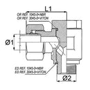 Banjo coupling ø 6 x 1/8 BSP LL