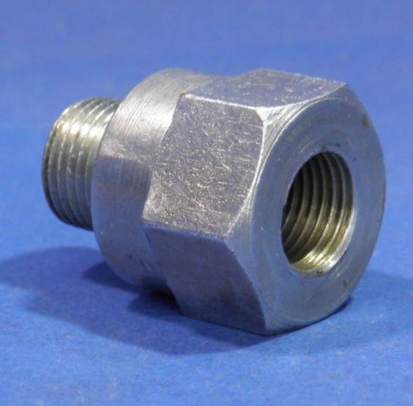 Steel reducing nipple 1/8 NPT male x 1/8 BSP female (ASAS)