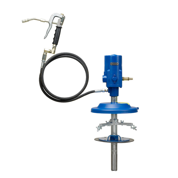 Pressol pneumatic barrel pump 50:1 for 5kg barrels + accessories