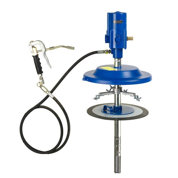 Pressol pneumatic barrel pump 50:1 for 18kg barrels + accessories