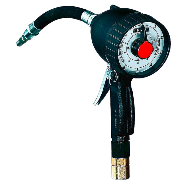 Pressol hand flow meter with swivel, hose and non-drip