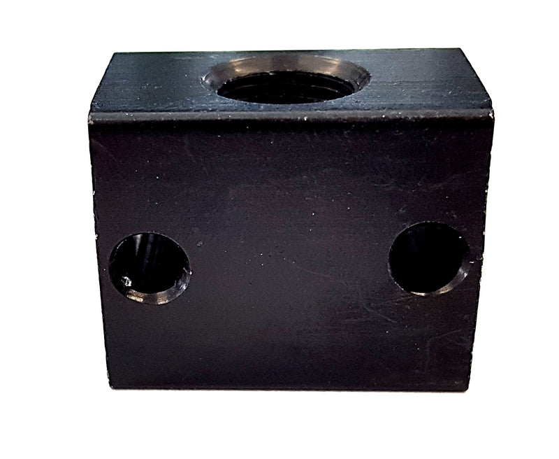 Anodized aluminum block 1-fold - 1/8 BSP complete