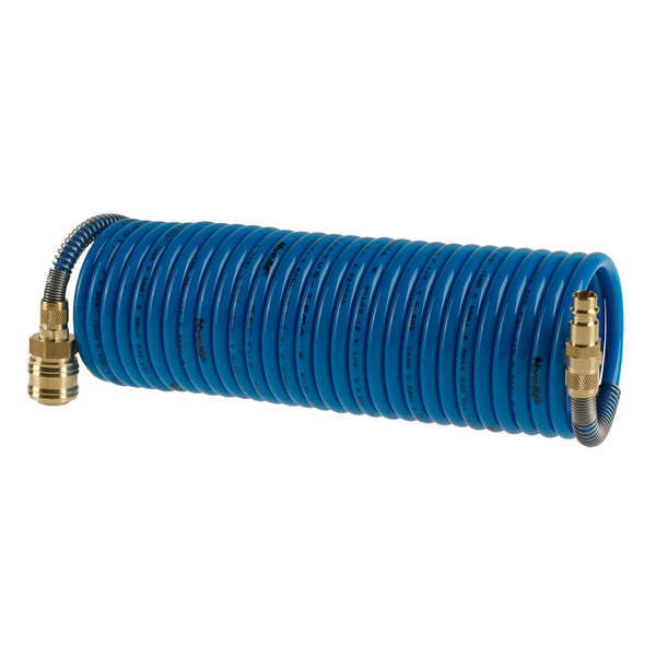 Pressol blue nylon spiral hose complete, L= 5 m