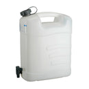 Pressol white plastic  jerrycan 15l + drain tap