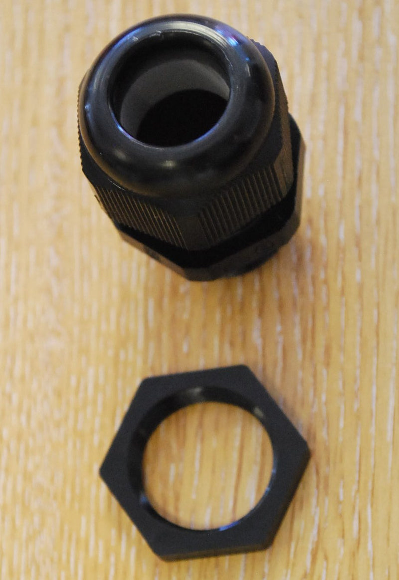 Gland nylon 25 mm (c/w nylon locknut) - Mk6 (zak is 5 stuks)
