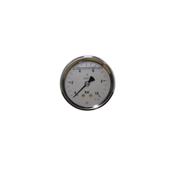 Pressure gauge 0-250 bar 1/4 bsp rear conn. Stainless steel case Ø63 mm.