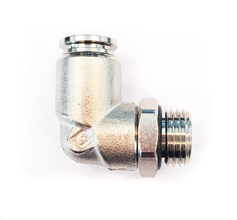 Simalube angled push-in G1/4 male rotatable for hose Ø8mm