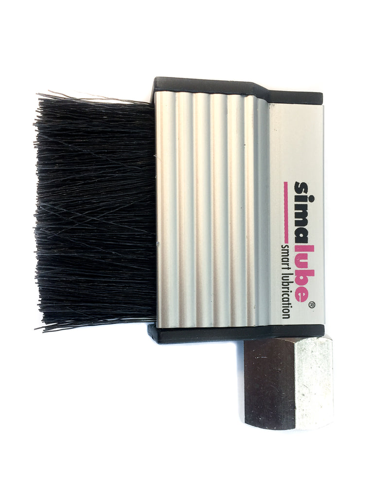 Simalube rectangular brush with side connection A = 40mm