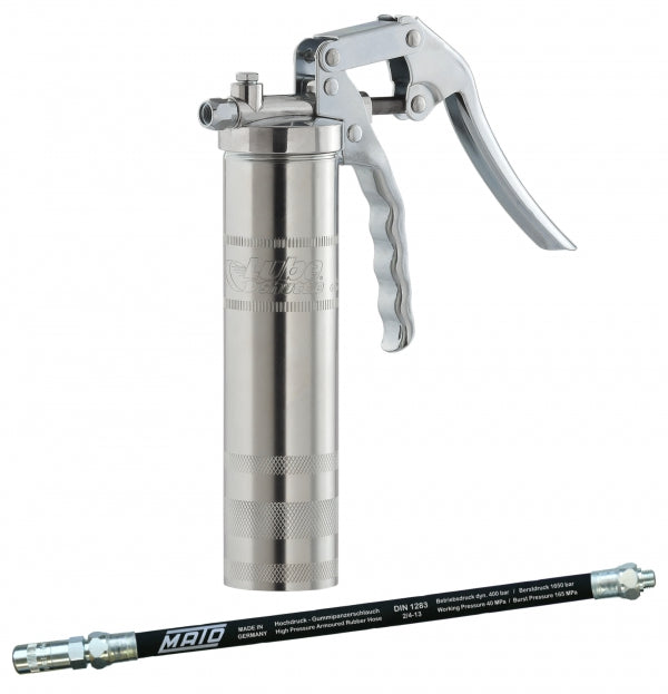 MATO Lube shuttle one-hand grease gun with HD hose and lubrication head
