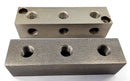 Grease nipple block 3-hole, angled, G1/4, stainless steel 304, 30mm
