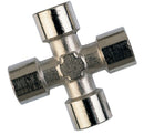 Brass cross sock 1/8 BSP