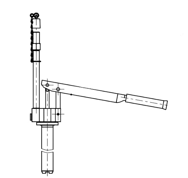 ABNOX handbediende vulpomp L=381mm 14-18 kg