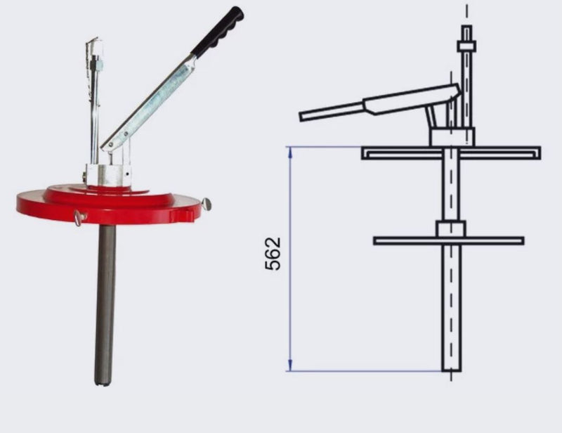 ABNOX grease filling device suitable for 50 kg drums