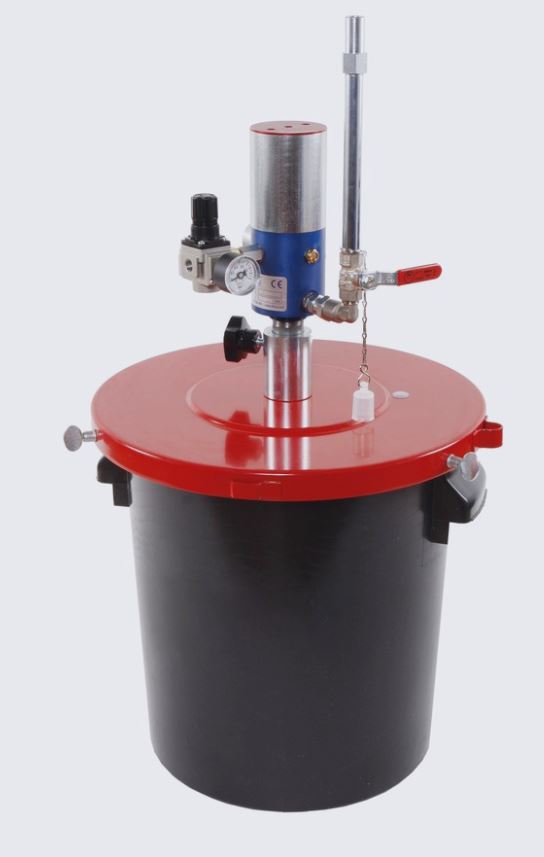 ABNOX pneumatic filling device (5:1) for 25kg drums conical