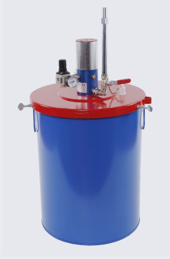 ABNOX pneumatic filling device (5:1) for 20kg drums conical
