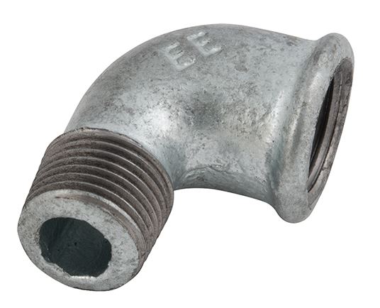 92 - Elbow 1/4 BSPT male / female - galvanized