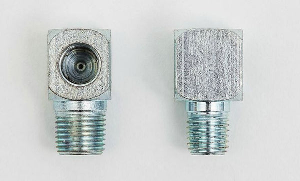 Thread adapter angled-90 ° M8x1 female - G1/8 male