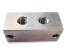 Stainless steel 316 nipple block 2-V straight 1/8 BSP