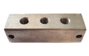 Stainless steel 316 nipple block 3-V straight 1/8 BSP