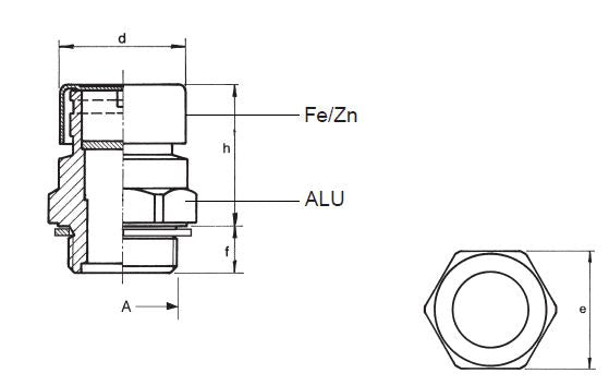 Fill & ventilation plug (labyrinth) M16 x 1.5
