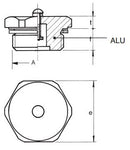 Filling and venting plug M10 x 1.0