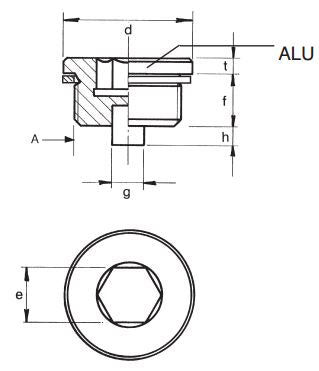 Drain plug with magnet M24 x 2.0