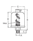 ADAMS oil reservoir type OR - 63 ml - G1/4