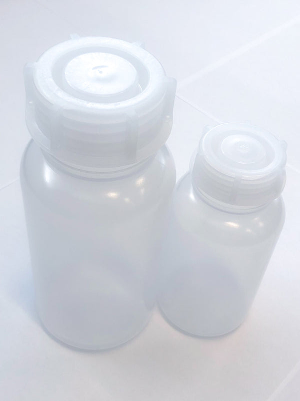Plastic bottle with wide neck 250 ml, LDPE