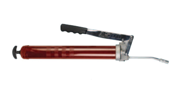 Alemite scissor grease gun "high volume" with fixed spout and grease head.