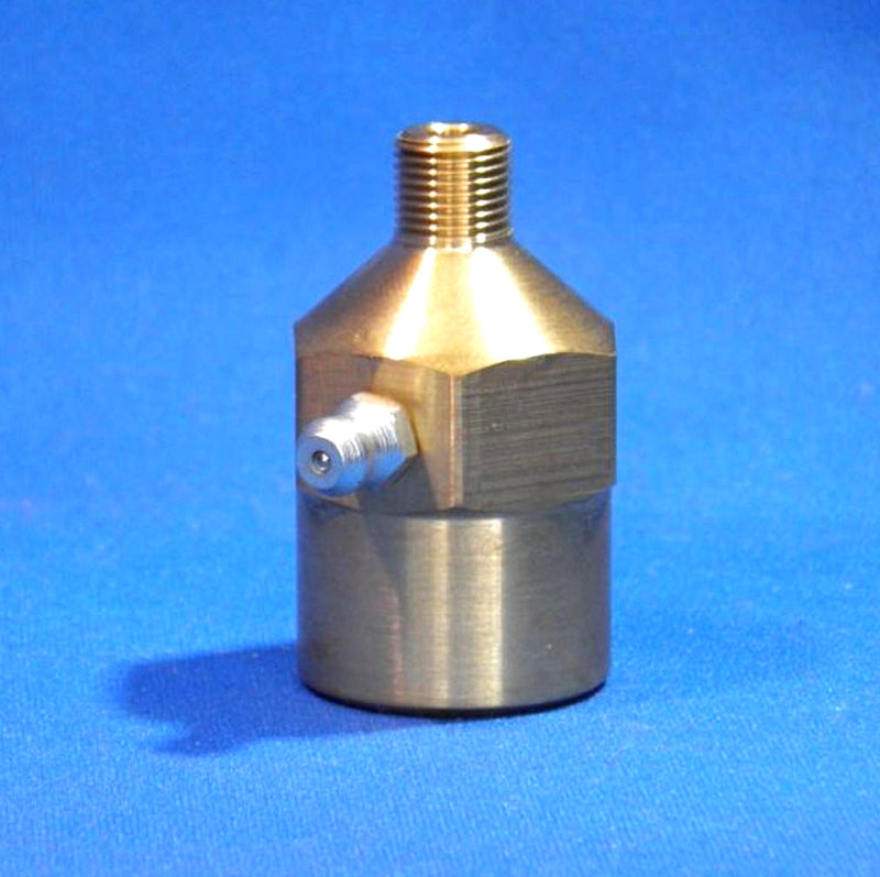 Verloopnippel 1/2  NPT x 1/8 BSP met vulnippel