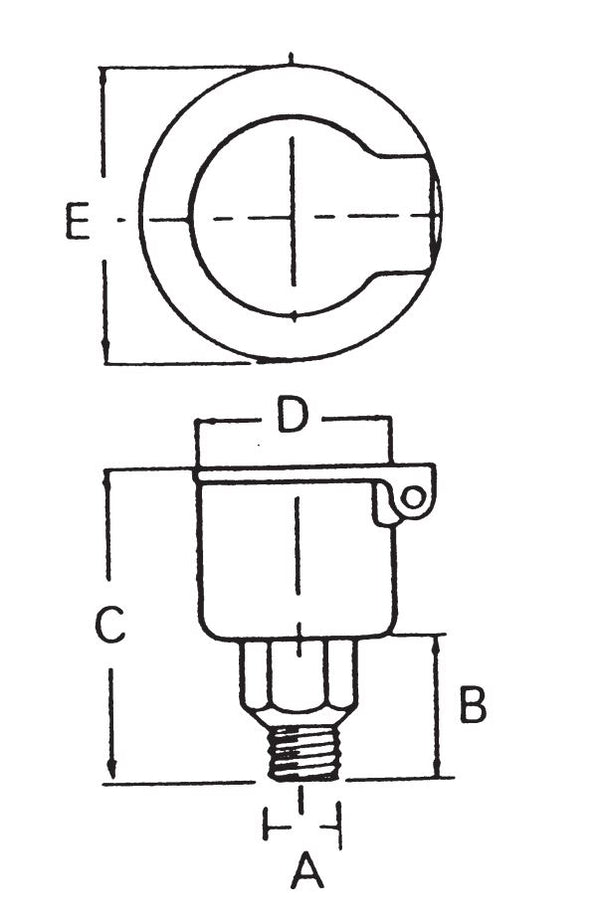 ADAMS olienippel type D - 1/2 BSP
