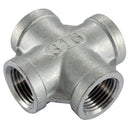 Cross socket stainless steel 316 1 BSP female thread