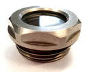 Oil level eye with natural glass - G1/2 BSP stainless steel 316