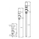 MecLube pneum oliepomp 3:1, Mod,803, wandmontage