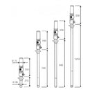 MecLube pneumatic oil pump 5:1, Mod, 605, L= 940mm
