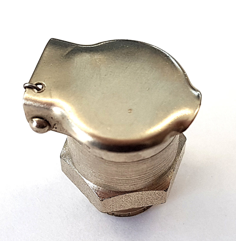 ADAMS oil nipple type C - M6x1.0 - brass/steel, ø8