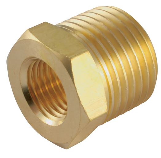 Adapter ring 1/4 BSPT x 1/8 BSP (blank) brass