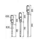 MecLube pneumatic barrel pump 14:1, 180-220kg