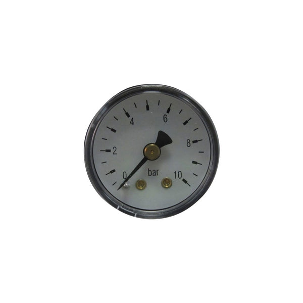 Pressure gauge 0-1 bar - Ø40, 1/8 BSP rear connection, steel