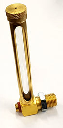 Brass right angle oil level indicator type 222 - 60 x 1/4 BSP