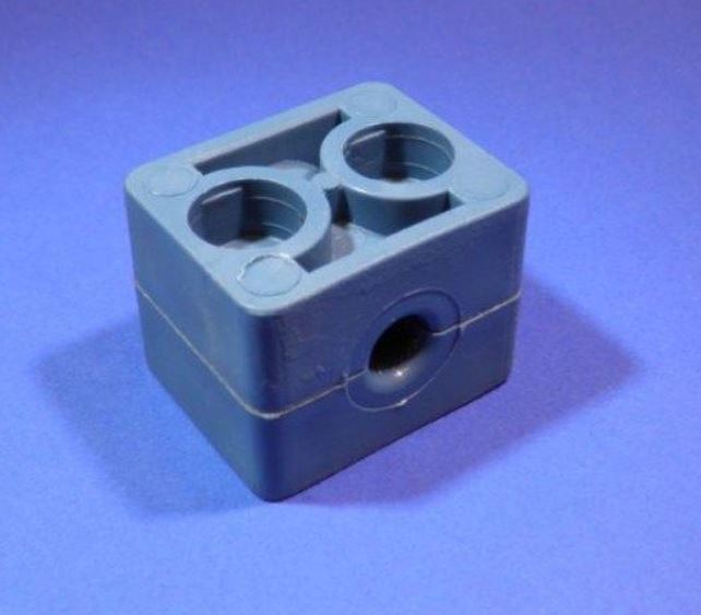 Normafix plastic bracket set, group 2, Ø6 mm, 2 bolt holes