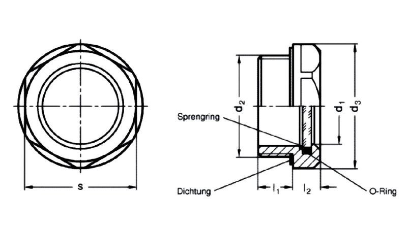 Messing oliestandoog type 240/MS - 1/2 BSP met zeskant