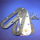 Oil window 80x36mm, galvanized steel with macrolon window