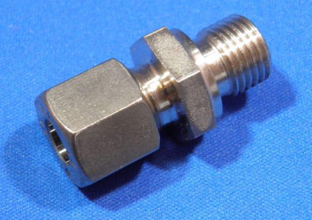 Straight screw coupling ø 12 x 1/2 BSP stainless steel 316