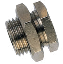 Brass bulkhead lead-through nipple 3/8